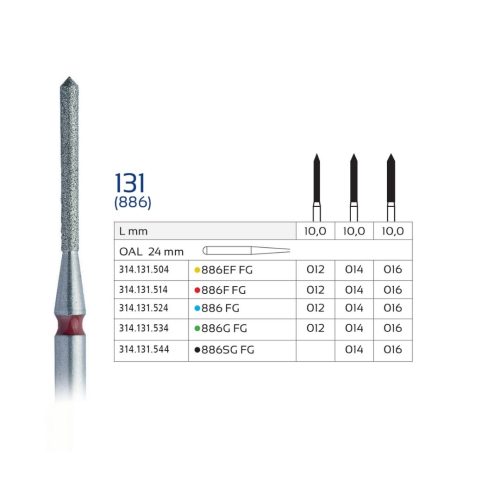 Set 5x Freza Diamantata 131