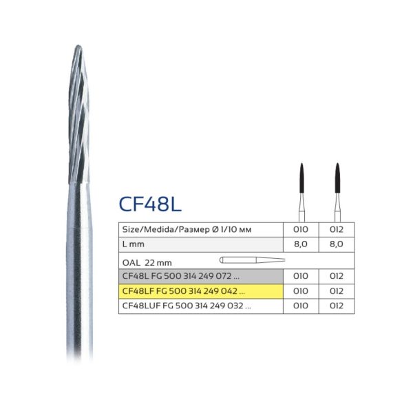 Set 5x Freza pentru Finisare CF48L