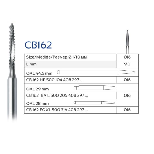 Set 6x Freza Chirurgicala CB162A